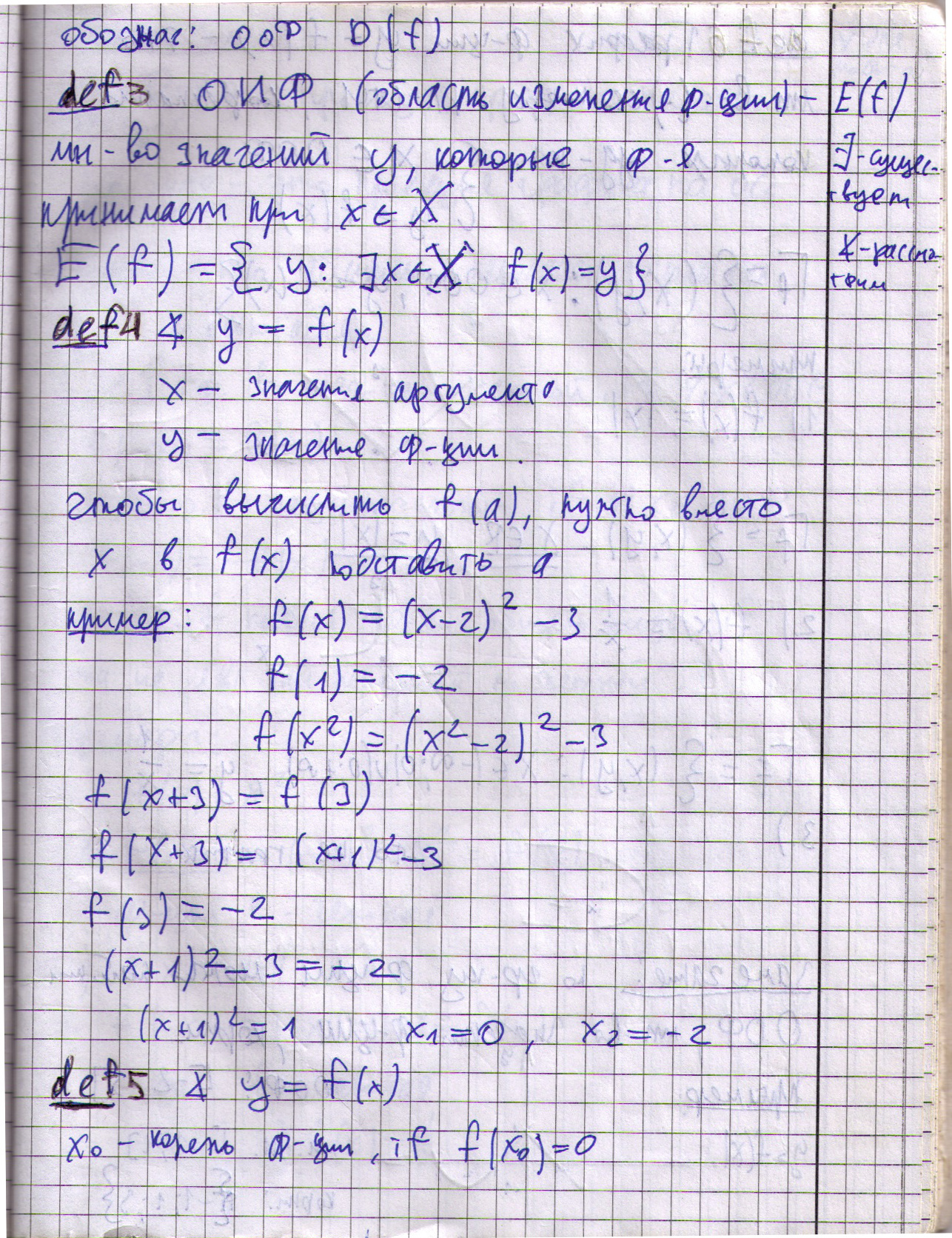 матанализ 9 класс Функция: основные понятия www.andreyolegovich.ru